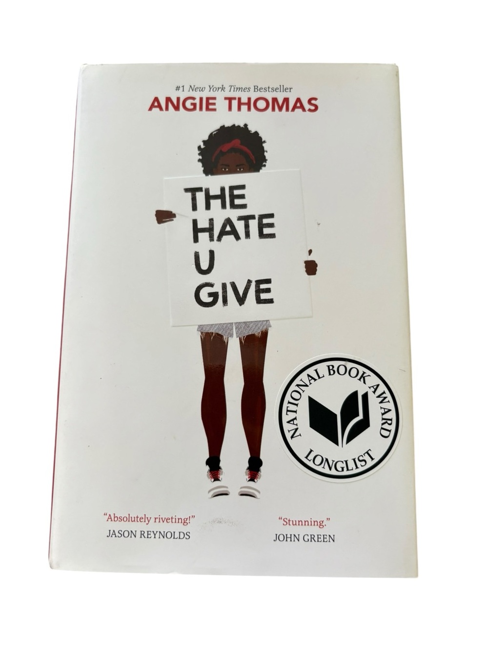 3/$20 The Hate U Give hardcover novel by Angie Thomas